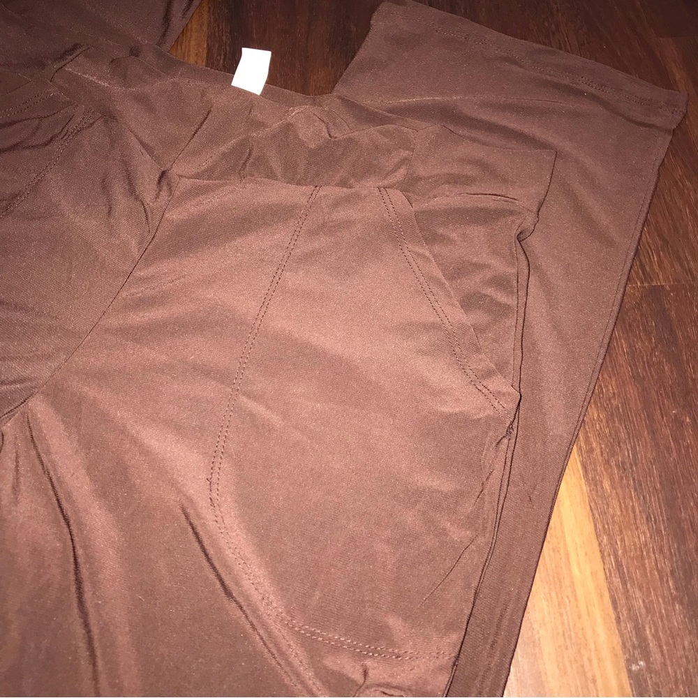 New Mix Plus Size Solid Brown Lightweight Pocket … - image 2